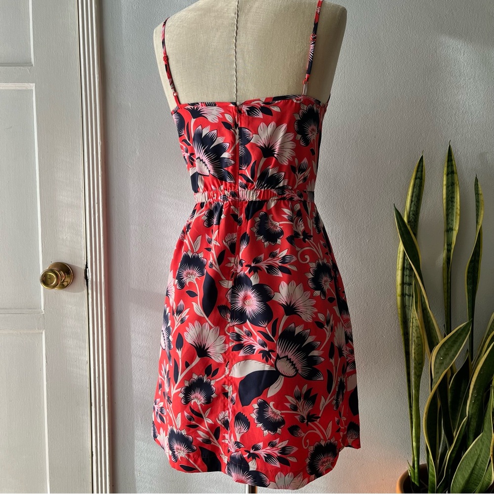 J.Crew•Tropical Floral Print Sundress•sz4 - Picture 2 of 13